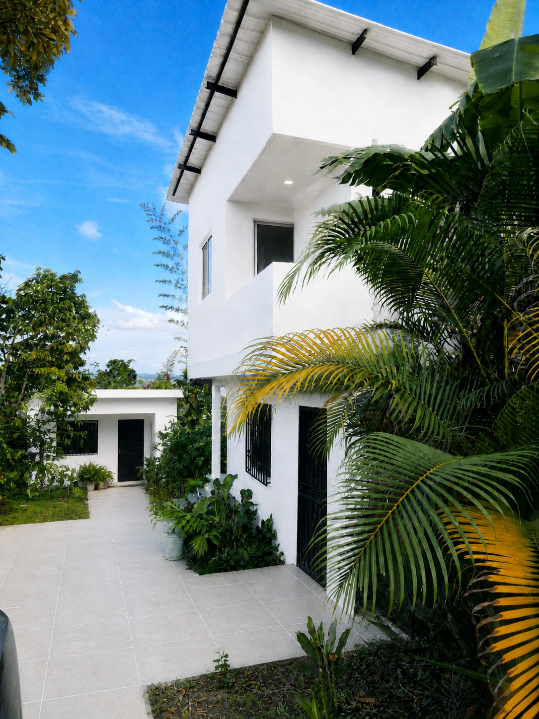 Fachada de la Cabaña 1 en Finca La Sirena